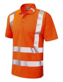 Leo Broadsands Coolviz Ultra Polo Shirt Orange